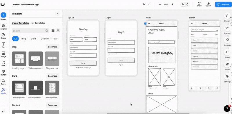 Software Wireframe